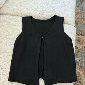 Elegant Black Sleeveless Top